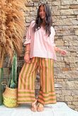 Prairie Pintuck Cotton Smock Antique Rose